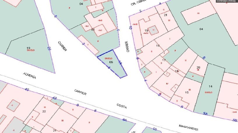 Carrer Soldevila, 1A, Lleida, Lérida en venta - Plano de solar - Imagen 2 de 3