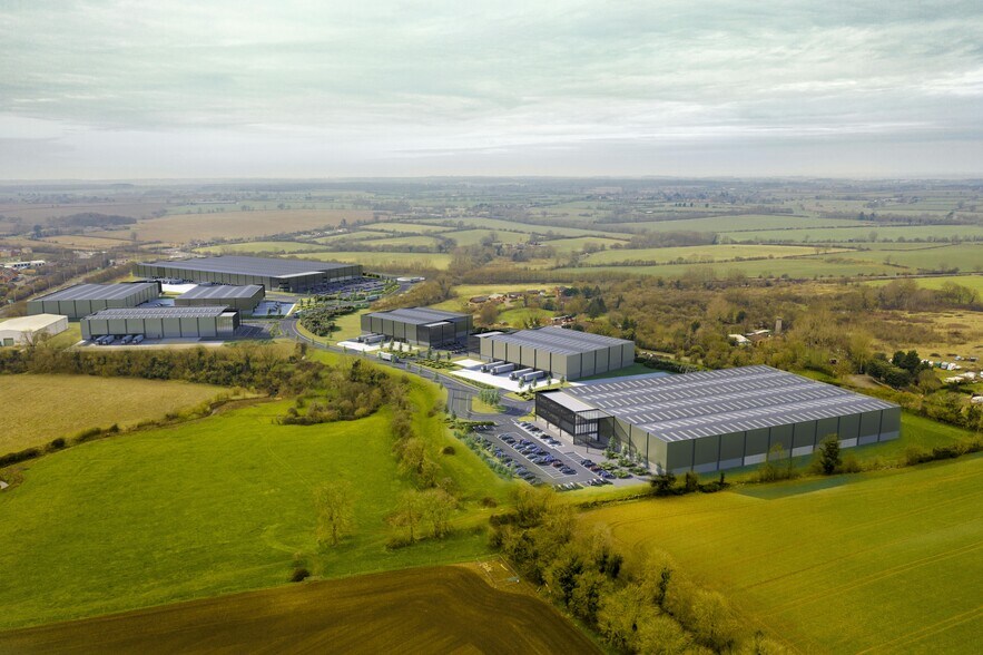 Falcon Dr, Milton Keynes en alquiler - Vista aérea - Imagen 2 de 2