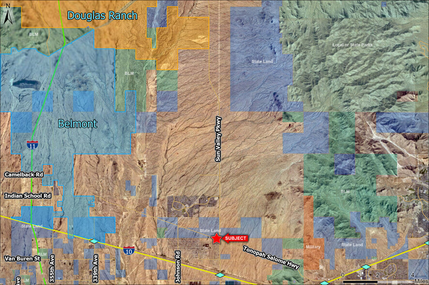 SEC McDowell Rd & Tonopah Salome Hwy, Buckeye, AZ en venta - Vista aérea - Imagen 3 de 4