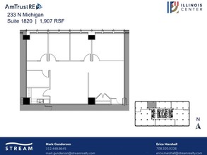 233 N Michigan Ave, Chicago, IL en alquiler Plano de la planta- Imagen 1 de 1