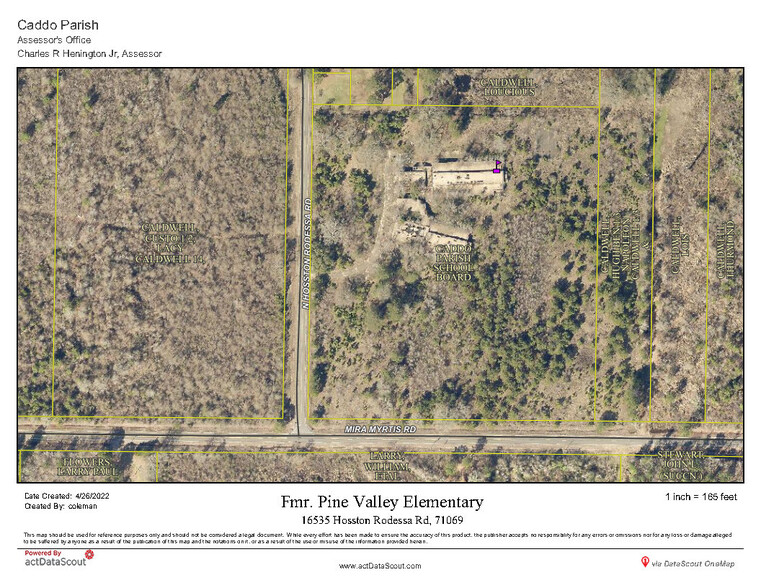 16535 Hosston Rodessa, Rodessa, LA en venta - Plano del sitio - Imagen 1 de 1