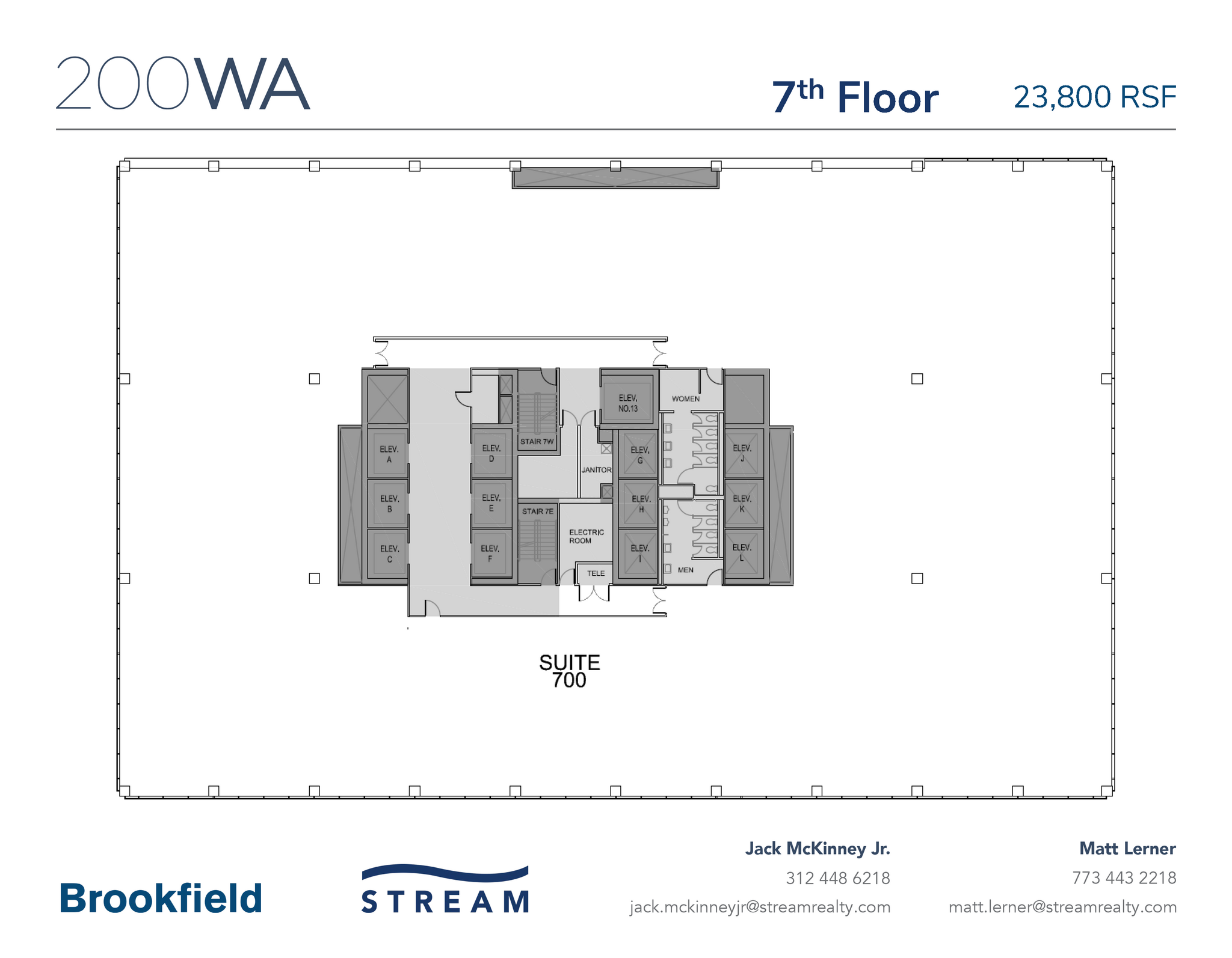 200 W Adams St, Chicago, IL en alquiler Plano de la planta- Imagen 1 de 1