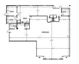 1767 Tribute Rd, Sacramento, CA en alquiler Plano de la planta- Imagen 1 de 1