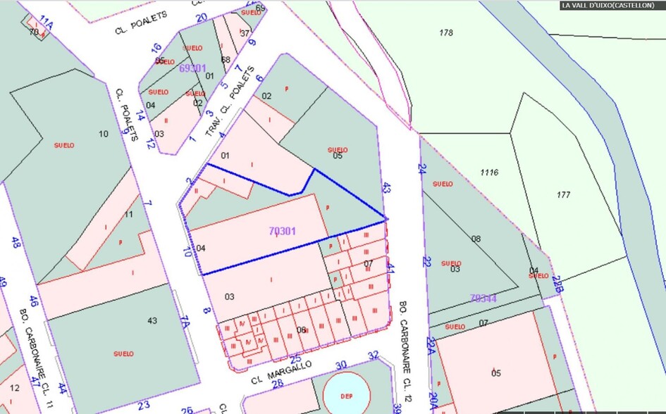 Poalets - Barrio Carbonaire, la Vall, 43, La Vilavella, Castellón en venta - Plano de la planta - Imagen 3 de 6