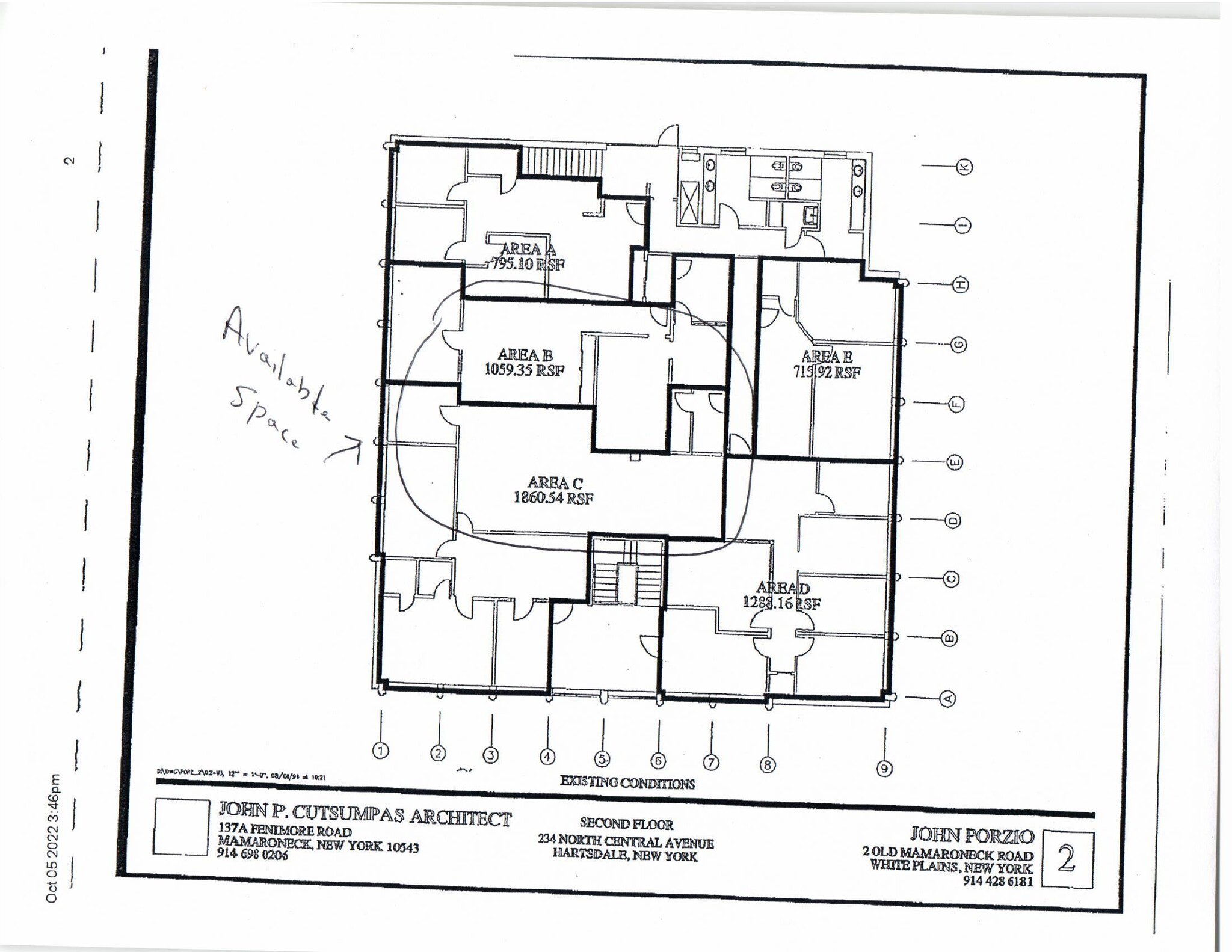 234 N Central Ave, Hartsdale, NY en alquiler Plano de la planta- Imagen 1 de 2