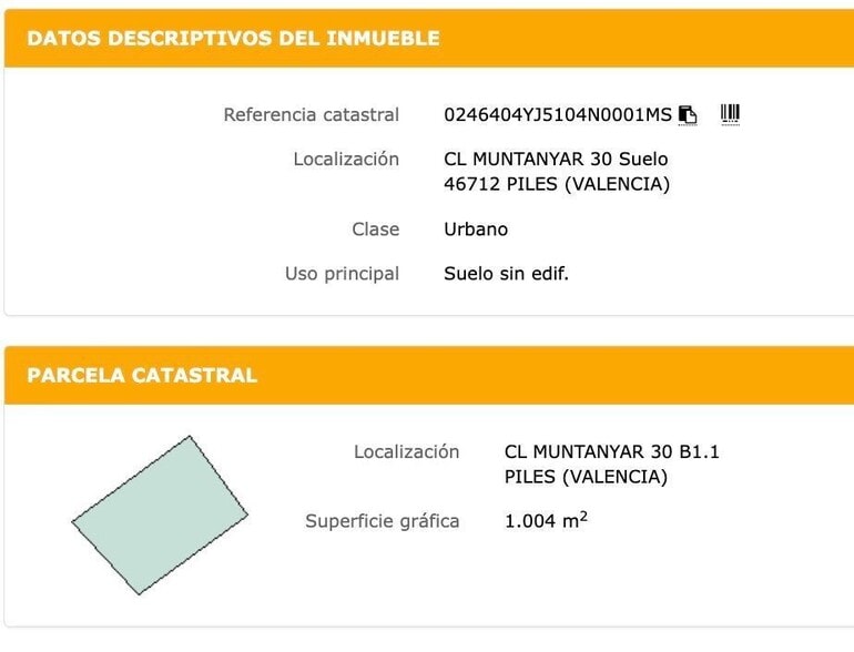 Terreno en Piles en venta - Foto del edificio - Imagen 2 de 8