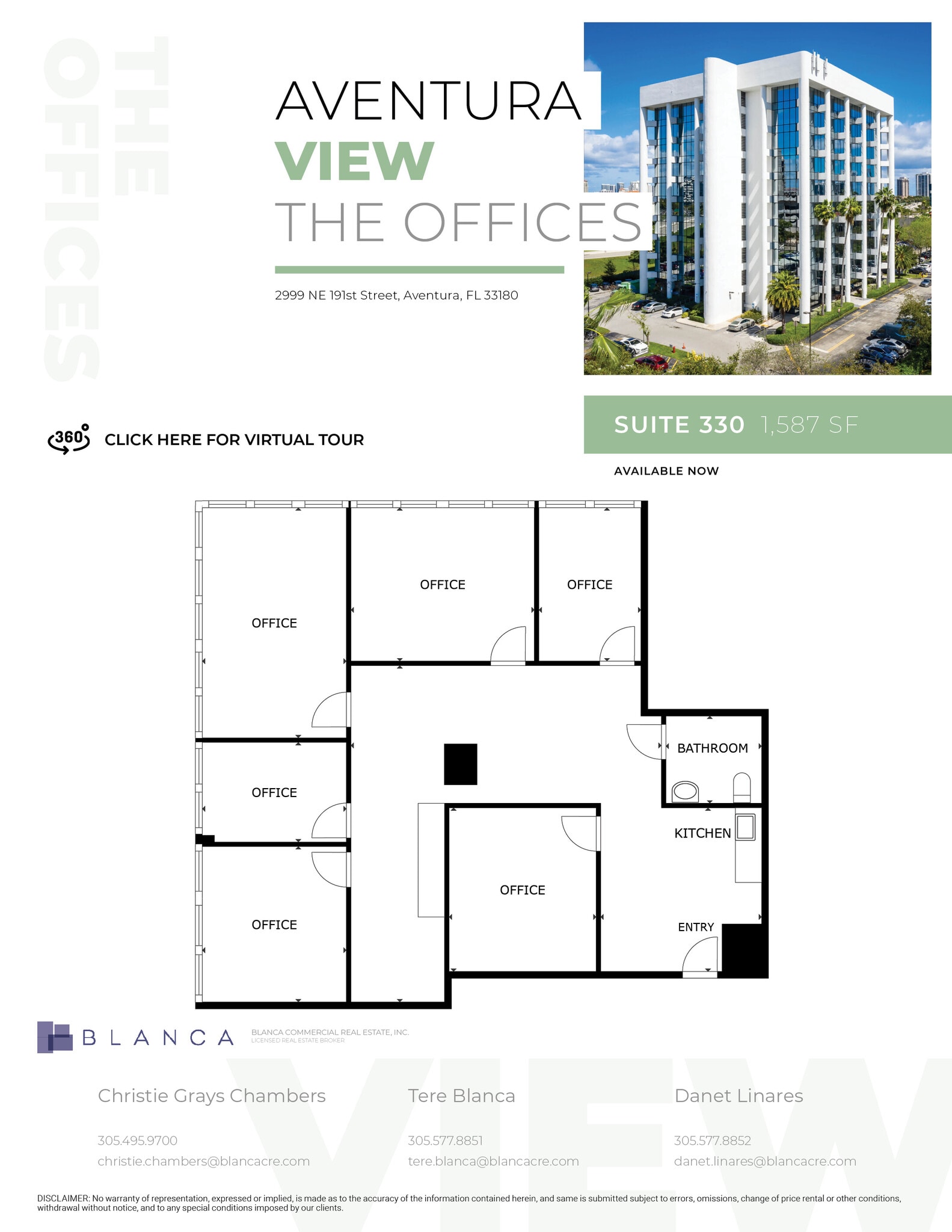 2999 NE 191st St, Aventura, FL en alquiler Plano de la planta- Imagen 1 de 1