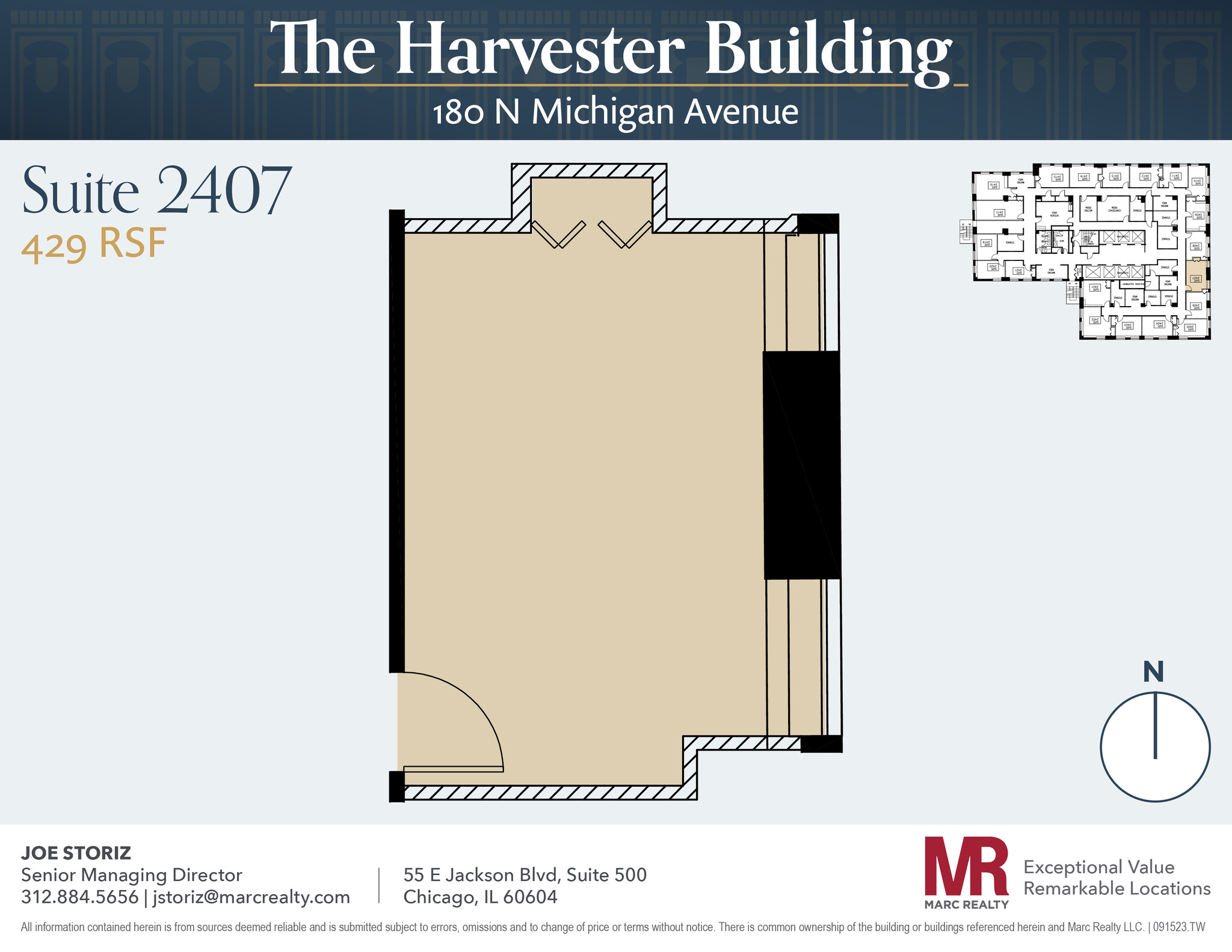 180 N Michigan Ave, Chicago, IL en alquiler Plano de la planta- Imagen 1 de 1