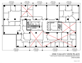 2350 Valley View Ln, Dallas, TX en alquiler Plano de la planta- Imagen 1 de 1