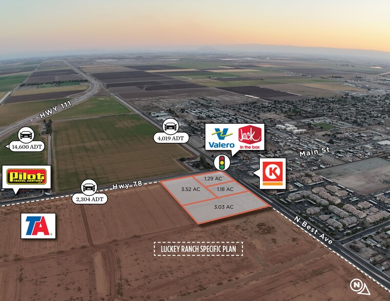 NEC HWY 78 & N BEST Ave, Brawley, CA en venta - Foto del edificio - Imagen 3 de 3