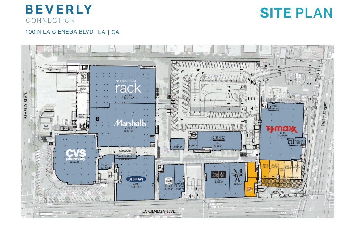 100 N La Cienega Blvd, Los Angeles, CA en alquiler Plano del sitio- Imagen 1 de 1