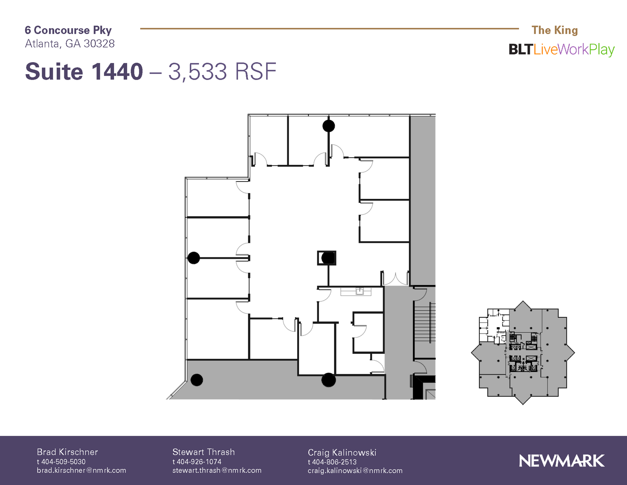 6 Concourse Pky NE, Atlanta, GA en alquiler Plano de la planta- Imagen 1 de 1