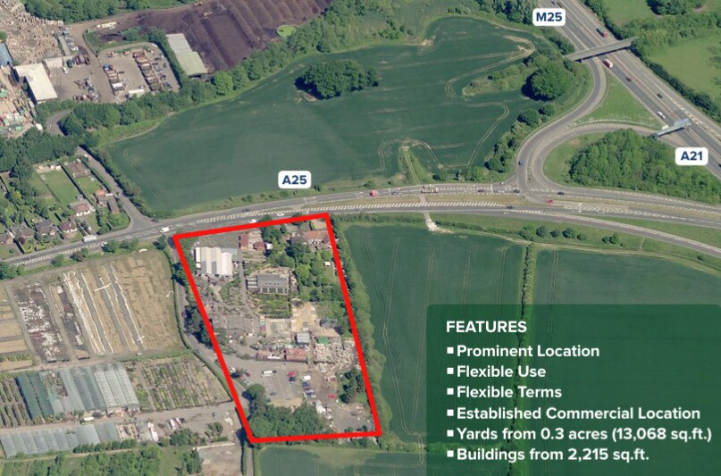 Main Road, Sundridge en alquiler - Vista aérea - Imagen 3 de 3