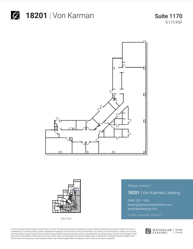 18301 Von Karman Ave, Irvine, CA en alquiler Plano de la planta- Imagen 1 de 1