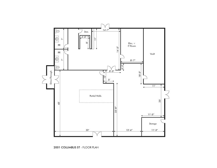 2001 Columbus St, Bakersfield, CA en venta - Plano de la planta - Imagen 3 de 4