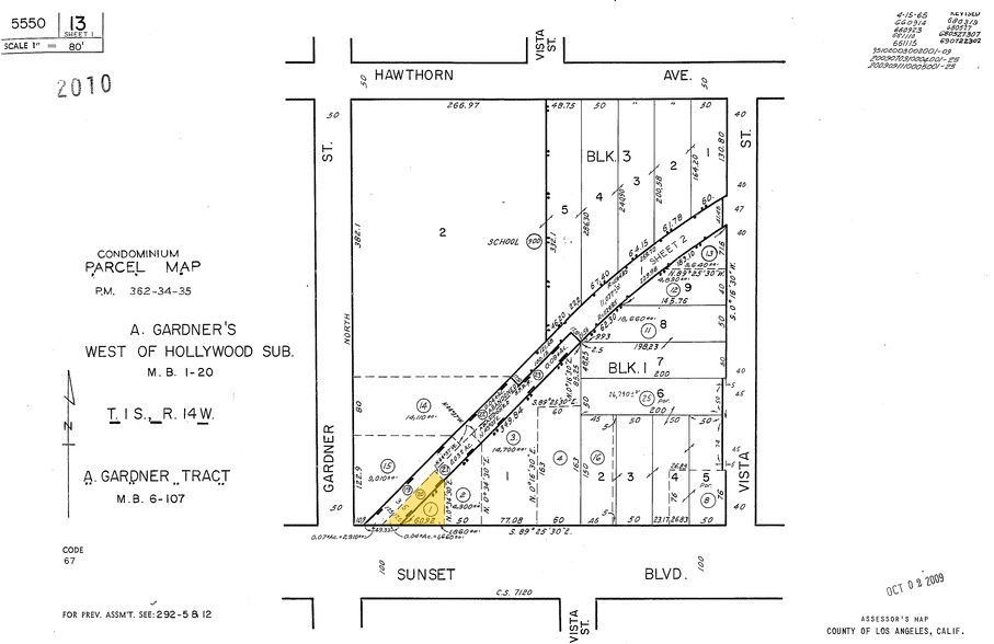 7441-7447 W Sunset Blvd, Los Angeles, CA en alquiler - Plano de solar - Imagen 2 de 2