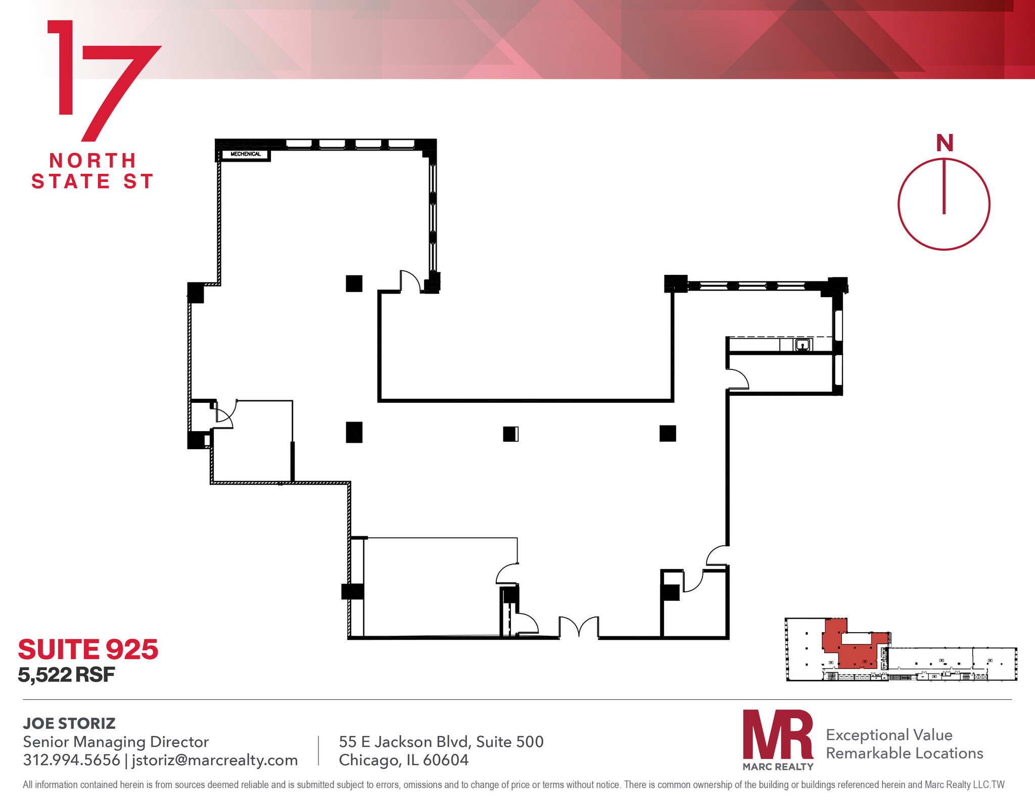 17 N State St, Chicago, IL en alquiler Plano de la planta- Imagen 1 de 11