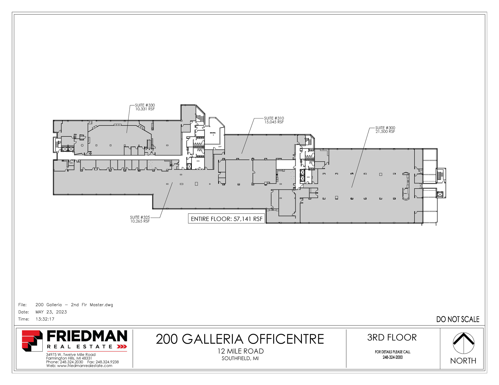 200 Galleria Officentre, Southfield, MI en venta Plano de la planta- Imagen 1 de 1