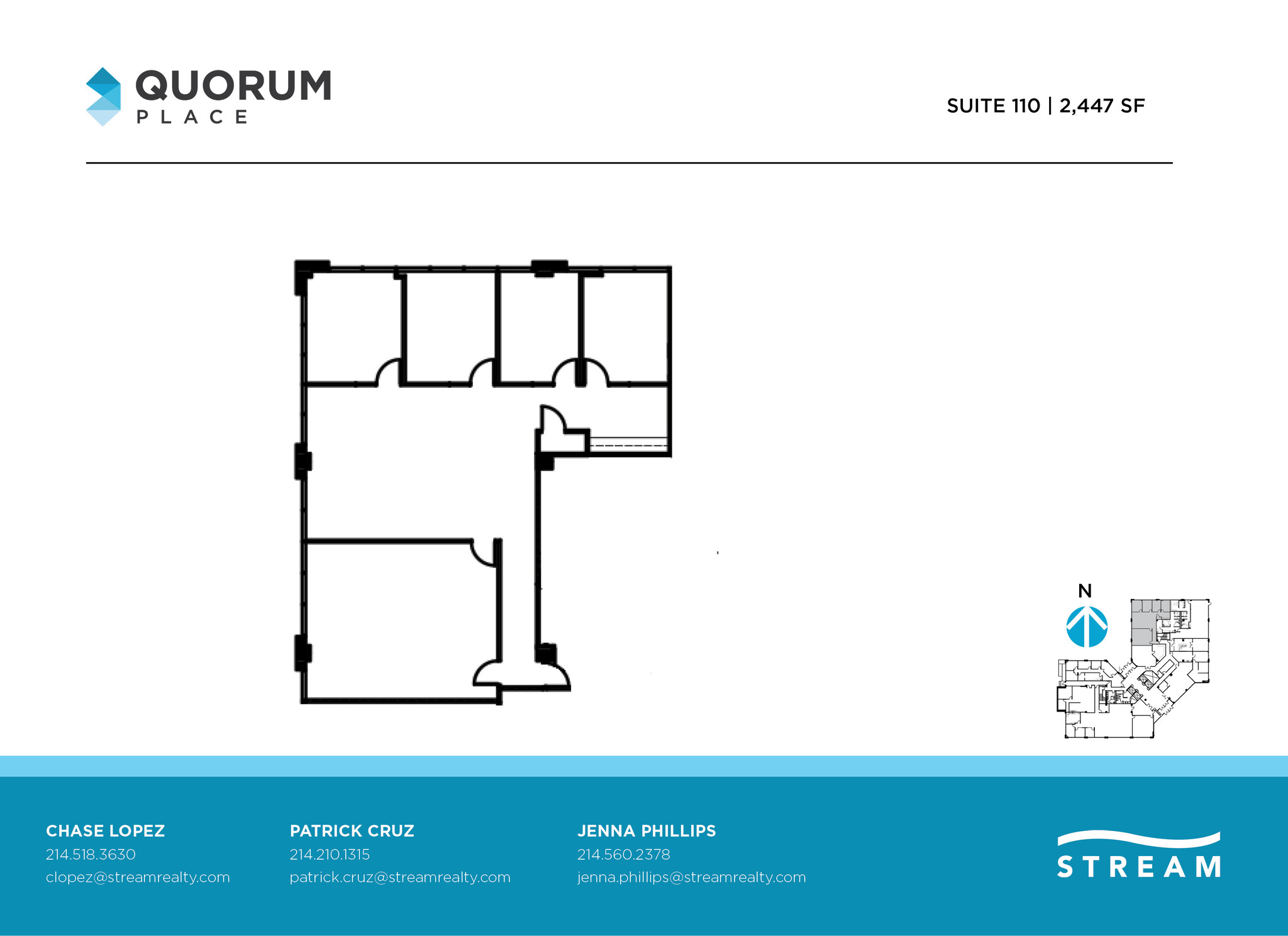 14901 Quorum Dr, Dallas, TX en alquiler Plano de la planta- Imagen 1 de 1