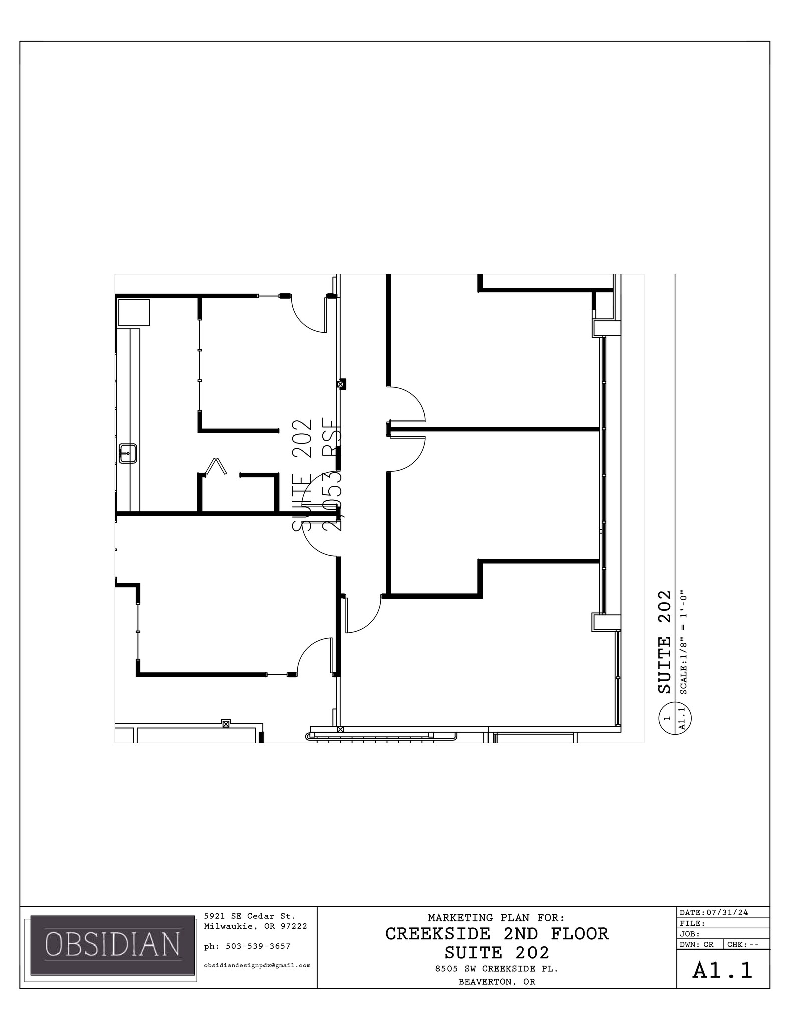 8505 SW Creekside Pl, Beaverton, OR en alquiler Plano del sitio- Imagen 1 de 3