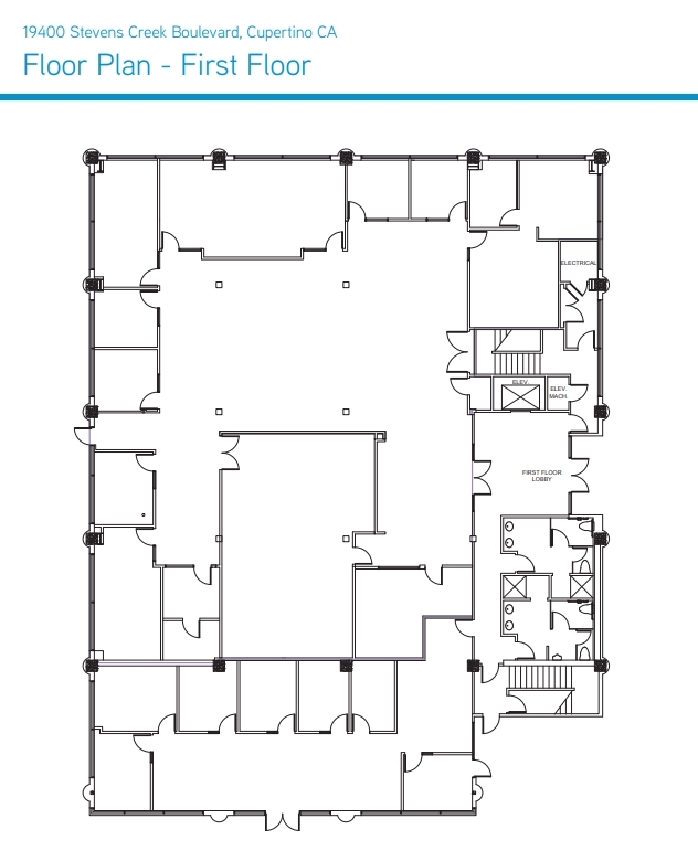 19400 Stevens Creek Blvd, Cupertino, CA en venta Plano de la planta- Imagen 1 de 1