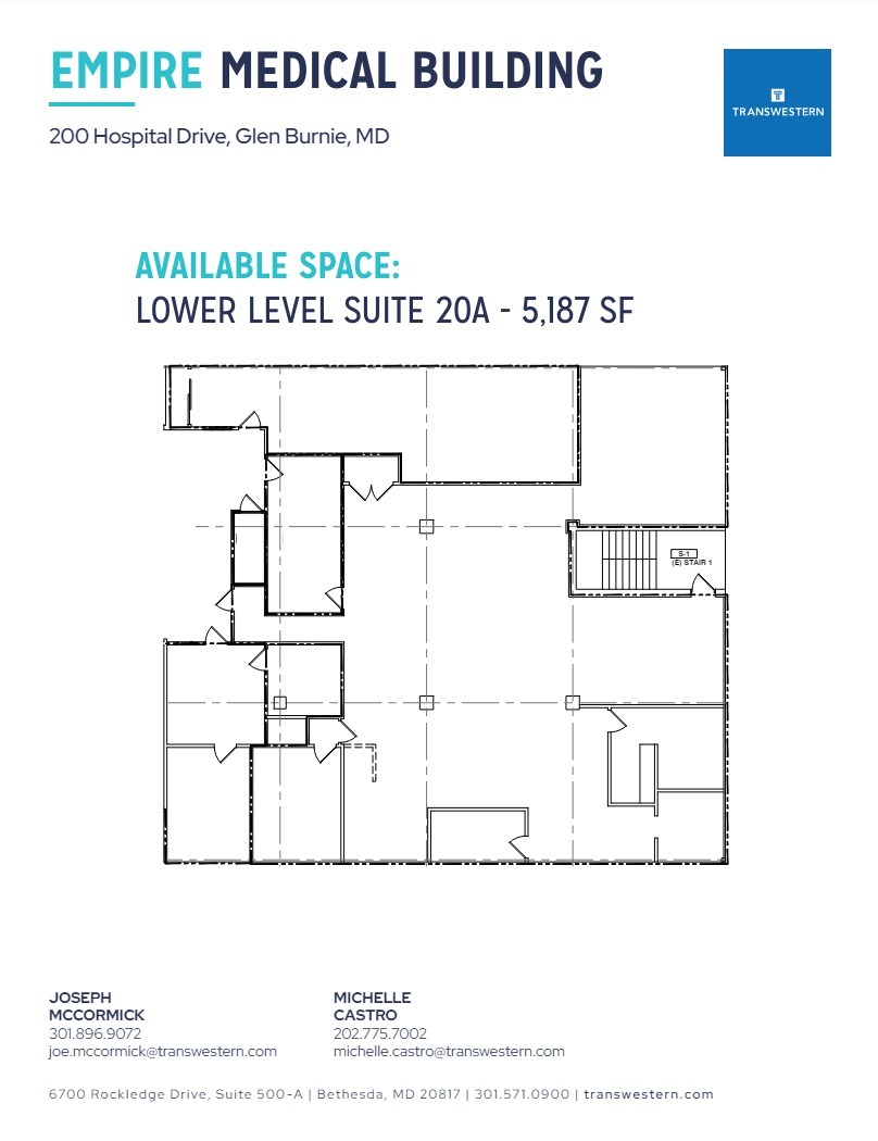 200 Hospital Dr, Glen Burnie, MD en alquiler Plano de la planta- Imagen 1 de 1