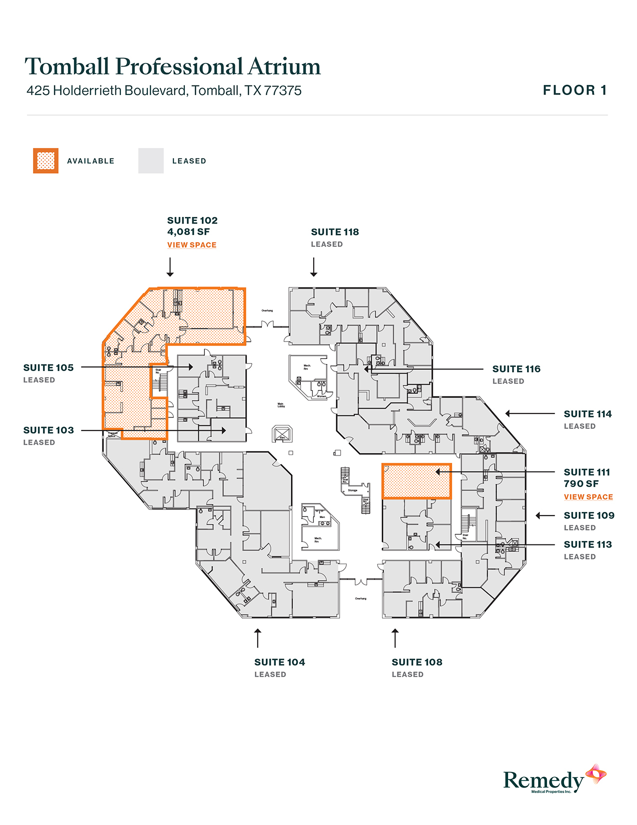 425 Holderrieth Blvd, Tomball, TX en alquiler Plano de la planta- Imagen 1 de 1