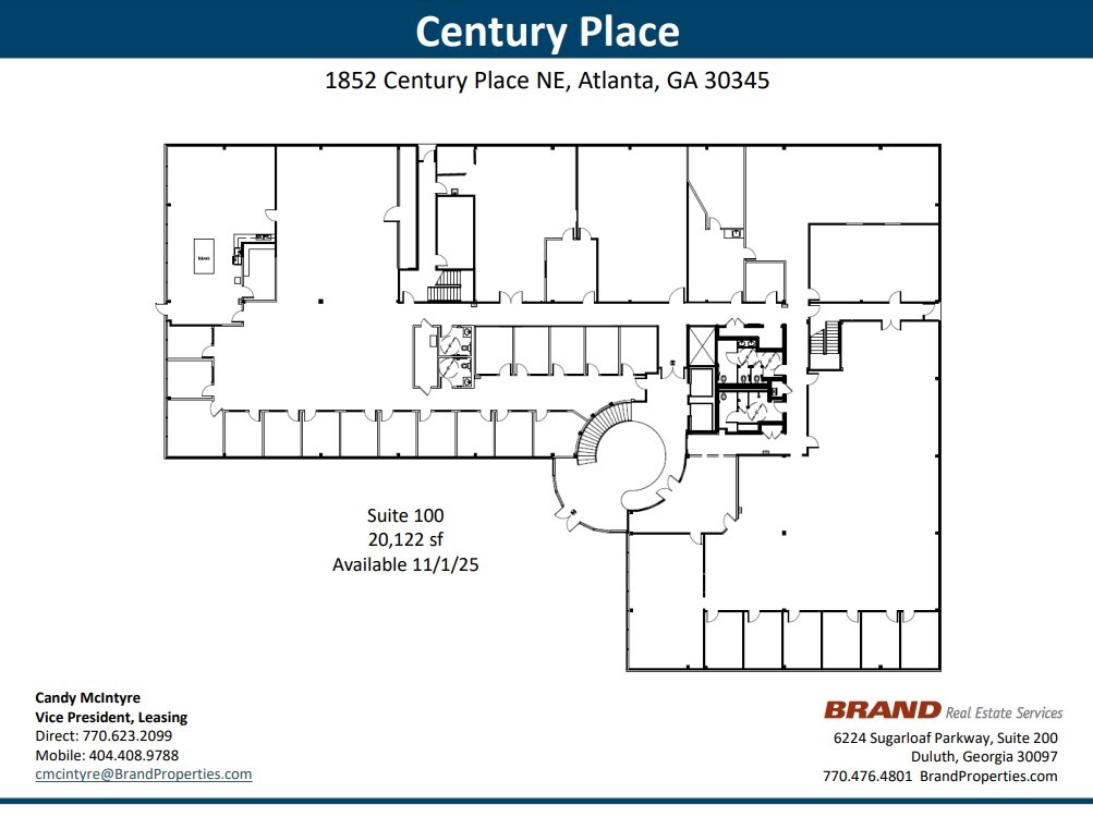 1900 Century Pl NE, Atlanta, GA en alquiler Plano de la planta- Imagen 1 de 1