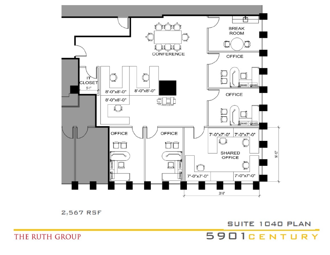 5901 W Century Blvd, Los Angeles, CA en alquiler Plano de la planta- Imagen 1 de 1