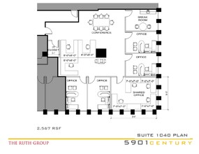 5901 W Century Blvd, Los Angeles, CA en alquiler Plano de la planta- Imagen 1 de 1