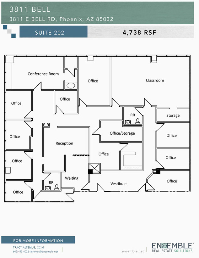 3811 E Bell Rd, Phoenix, AZ en alquiler Plano de la planta- Imagen 1 de 1