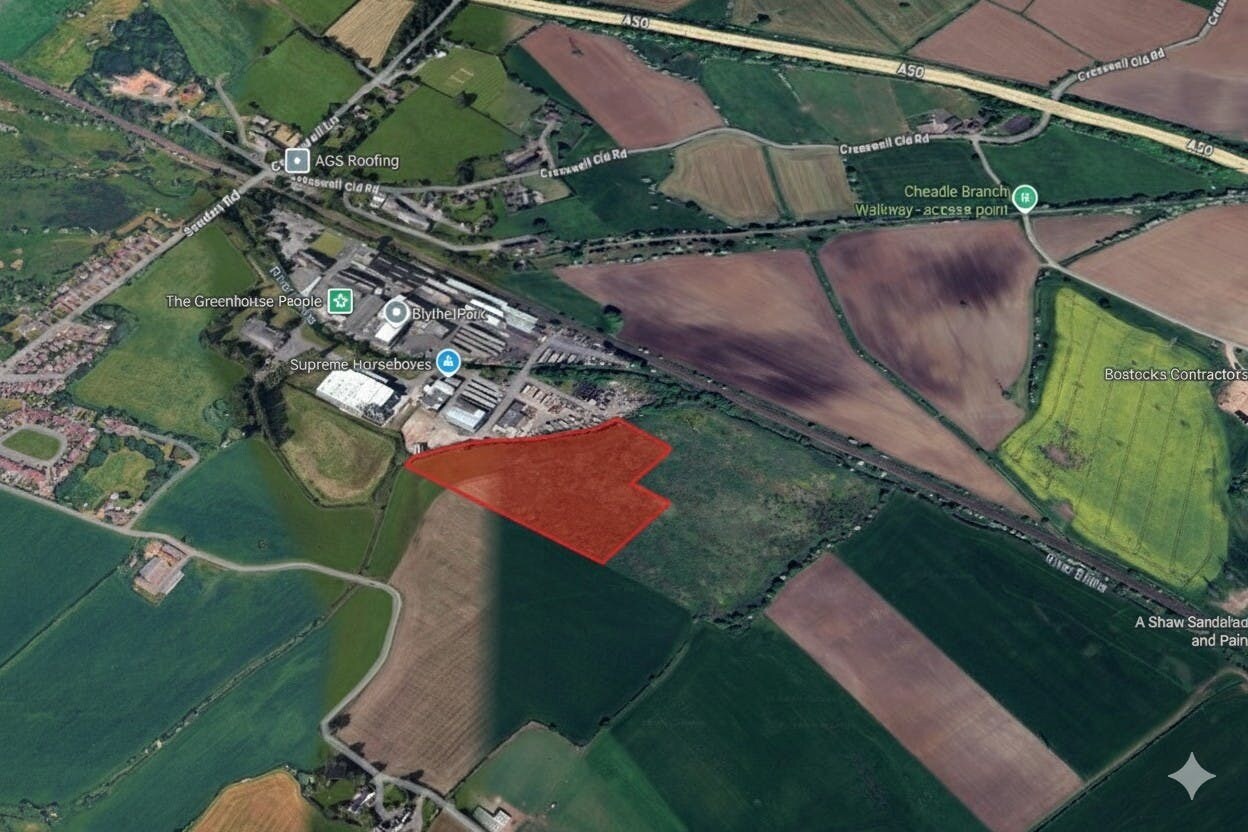 Blythe Park, Sandon Road, Cresswell, Stoke On Trent en venta Vista aérea- Imagen 1 de 2