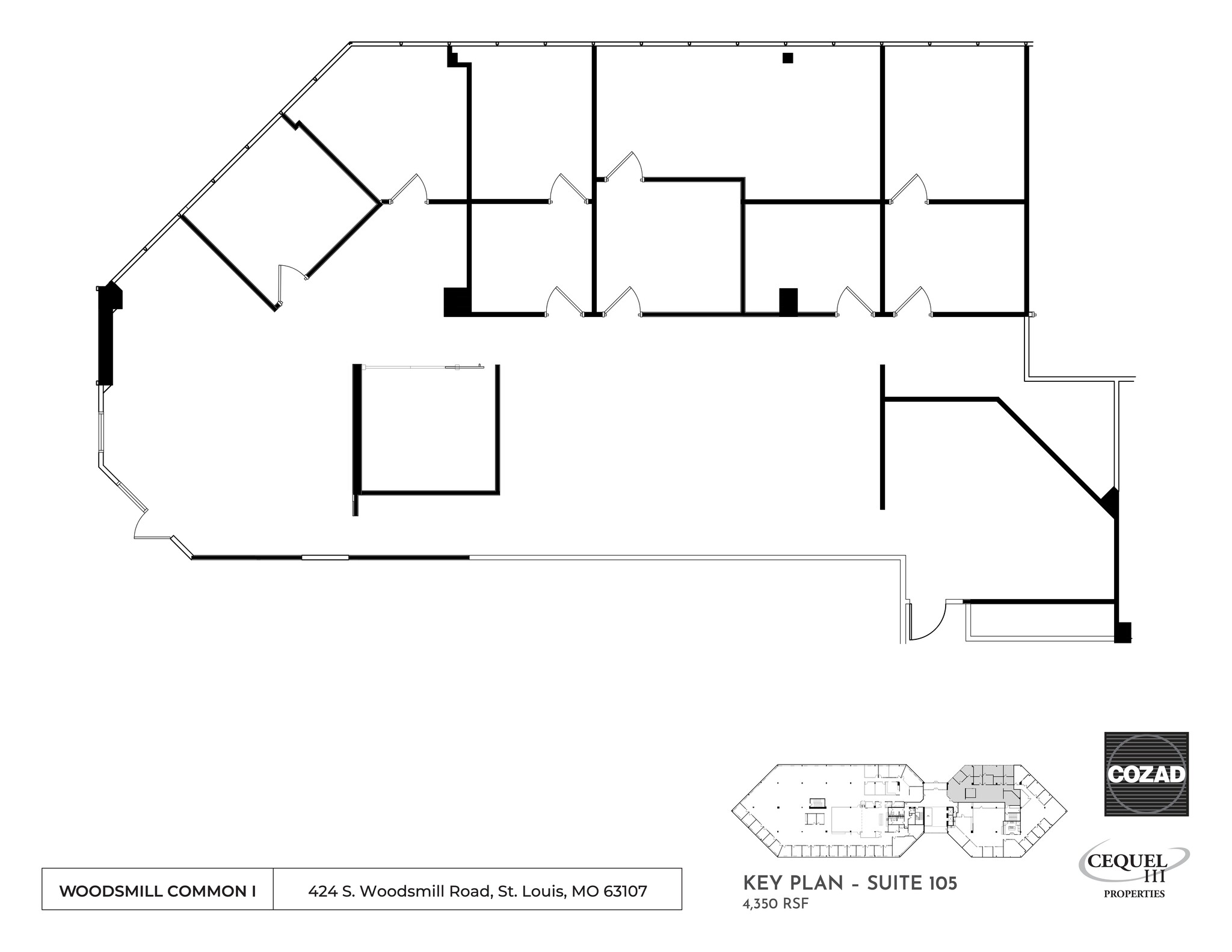 424 S Woods Mill Rd, Chesterfield, MO en alquiler Plano del sitio- Imagen 1 de 1