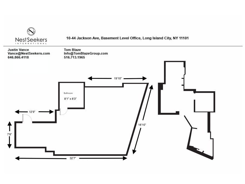 1044 Jackson Ave, Long Island City, NY en alquiler Plano de la planta- Imagen 1 de 1