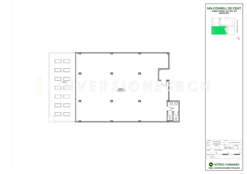 Oficinas en Barcelona, Barcelona en alquiler - Plano del sitio - Imagen 1 de 1