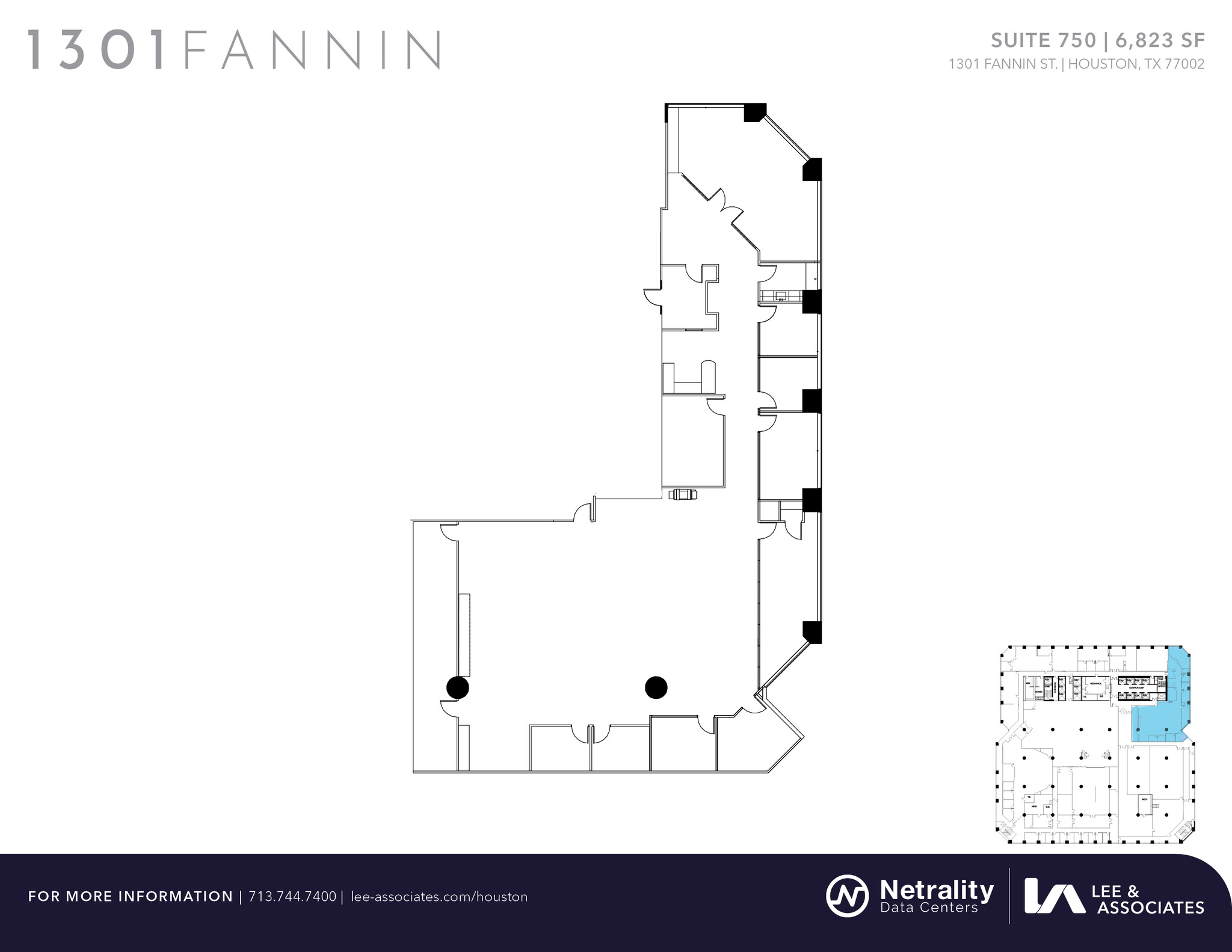 1301 Fannin St, Houston, TX en alquiler Plano de la planta- Imagen 1 de 1