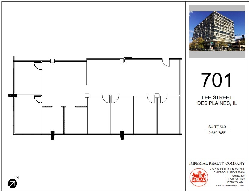 701 Lee St, Des Plaines, IL en alquiler Plano de la planta- Imagen 1 de 5