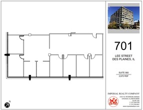 701 Lee St, Des Plaines, IL en alquiler Plano de la planta- Imagen 1 de 5