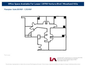 20700 Ventura Blvd, Woodland Hills, CA en alquiler Plano de la planta- Imagen 1 de 1