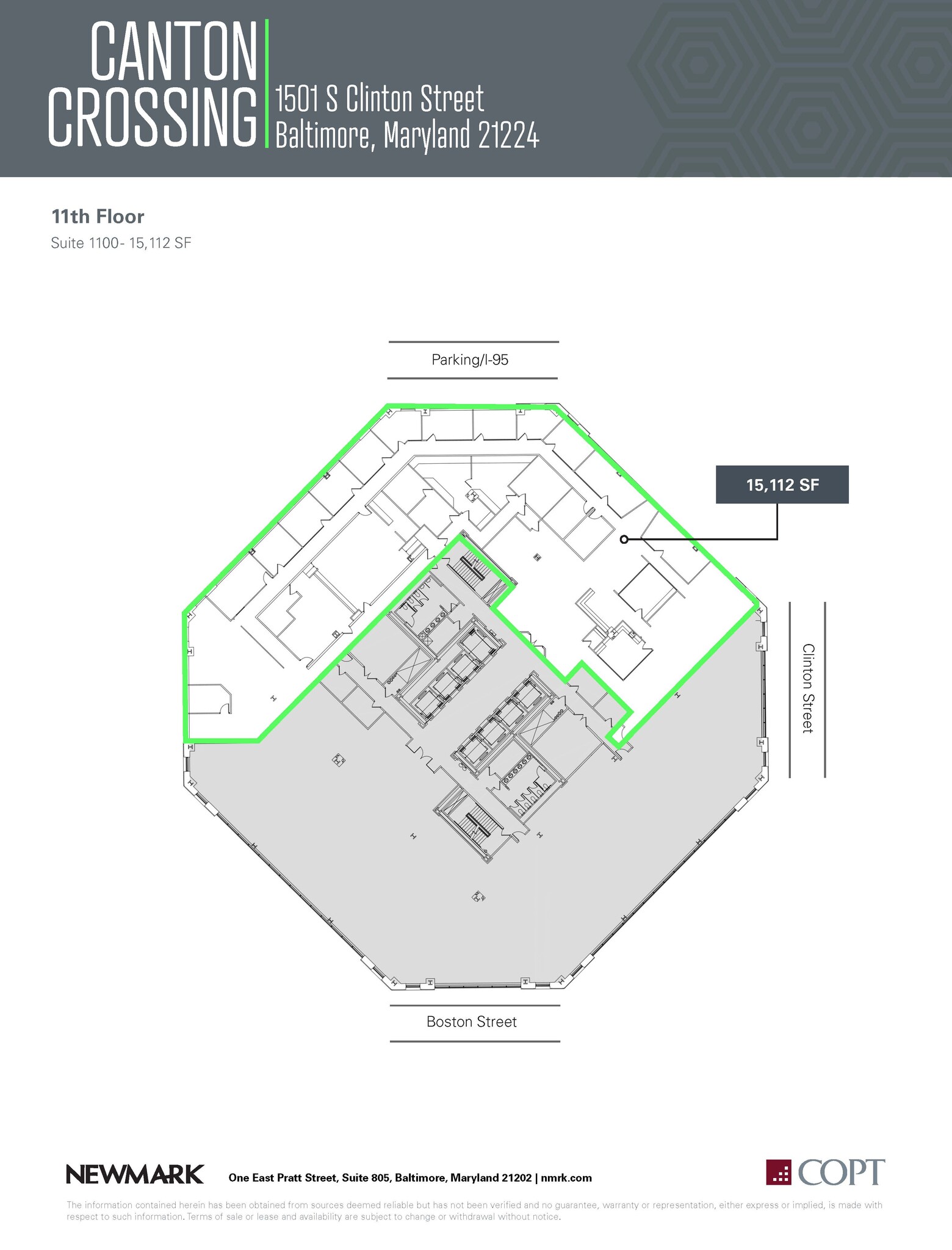 1501 S Clinton St, Baltimore, MD en alquiler Plano de la planta- Imagen 1 de 1