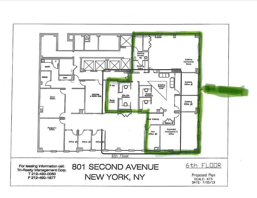 801 Second Ave, New York, NY en alquiler Plano de la planta- Imagen 1 de 12