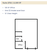 2711-2725 Cullen St, Fort Worth, TX en alquiler Plano de la planta- Imagen 1 de 1