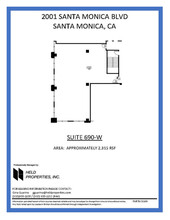 2001 Santa Monica Blvd, Santa Monica, CA en alquiler Plano de la planta- Imagen 1 de 1