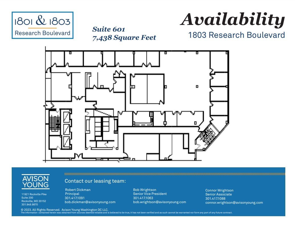 1801 Research Blvd, Rockville, MD en alquiler Plano de la planta- Imagen 1 de 1