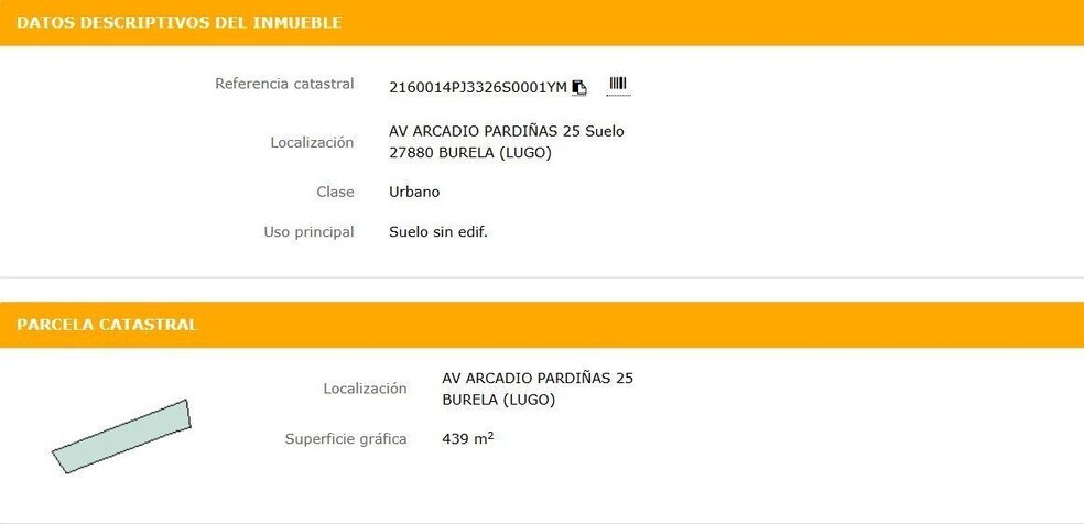 Avenida Arcadio Pardiñas, 25, Burela, Lugo en venta - Plano del sitio - Imagen 3 de 5