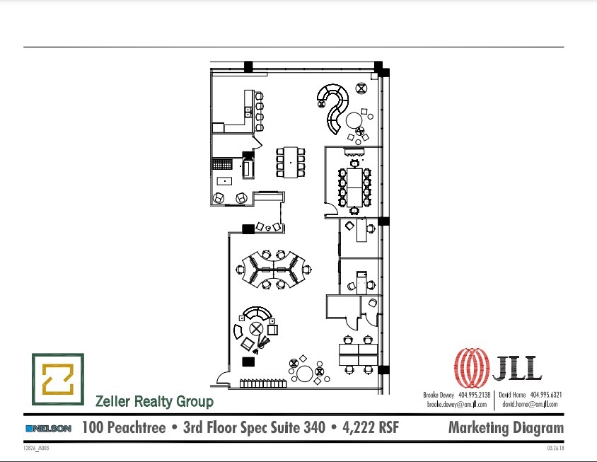 100 Peachtree St NW, Atlanta, GA en alquiler Plano de la planta- Imagen 1 de 1