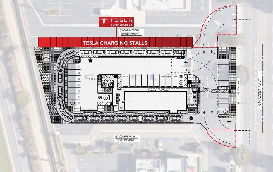 525 N Placentia Ave, Fullerton, CA en alquiler - Plano del sitio - Imagen 2 de 2