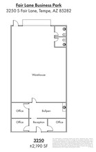 3202-3254 S Fair Ln, Tempe, AZ en alquiler Plano de la planta- Imagen 1 de 1