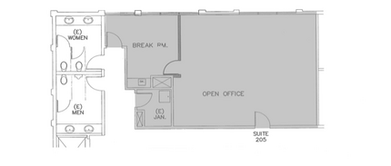 1855 Hamilton Ave, San Jose, CA en alquiler Plano de la planta- Imagen 1 de 1