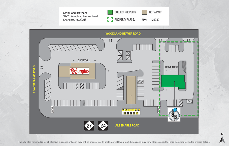 10920 Woodland Beaver Rd, Charlotte, NC en venta - Plano del sitio - Imagen 2 de 3